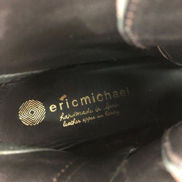 Eric Michael Women's EU 39 (8.5-9) Lena Brown Leather Buckle Wedge Ankle Booties - Picture 13 of 14